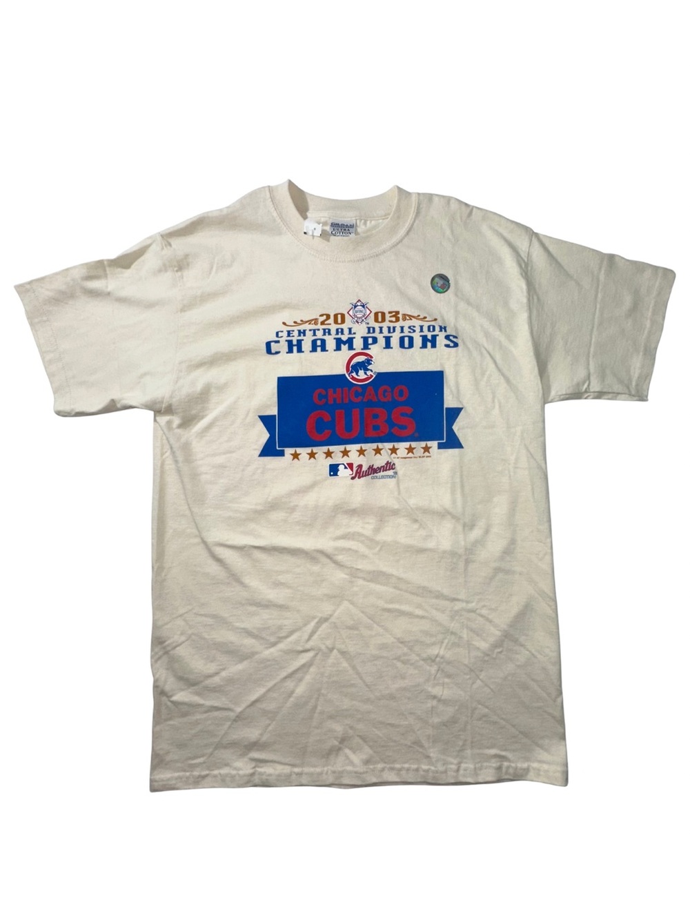 Y2K 2003 Chicago Cubs Central Division Champions T-Shirt Men’s Medium NWT